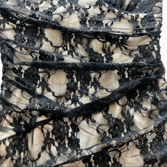 Windsor Black Lace Sweetheart Strapless Mini Dress - Picture 5 of 5